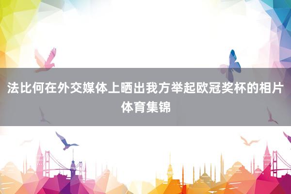 法比何在外交媒体上晒出我方举起欧冠奖杯的相片体育集锦