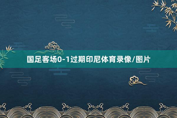 国足客场0-1过期印尼体育录像/图片