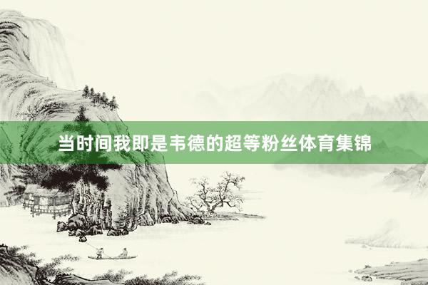 当时间我即是韦德的超等粉丝体育集锦