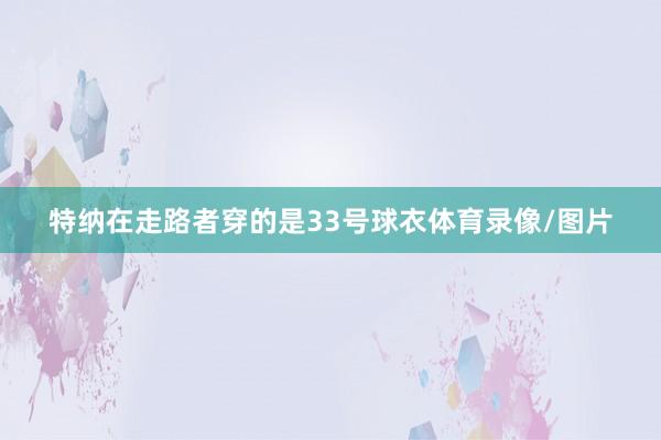 特纳在走路者穿的是33号球衣体育录像/图片
