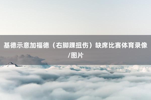 基德示意加福德（右脚踝扭伤）缺席比赛体育录像/图片