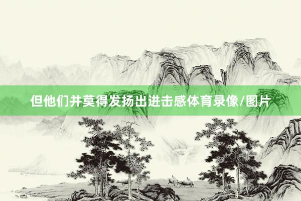 但他们并莫得发扬出进击感体育录像/图片