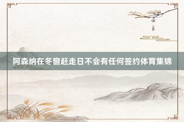 阿森纳在冬窗赶走日不会有任何签约体育集锦